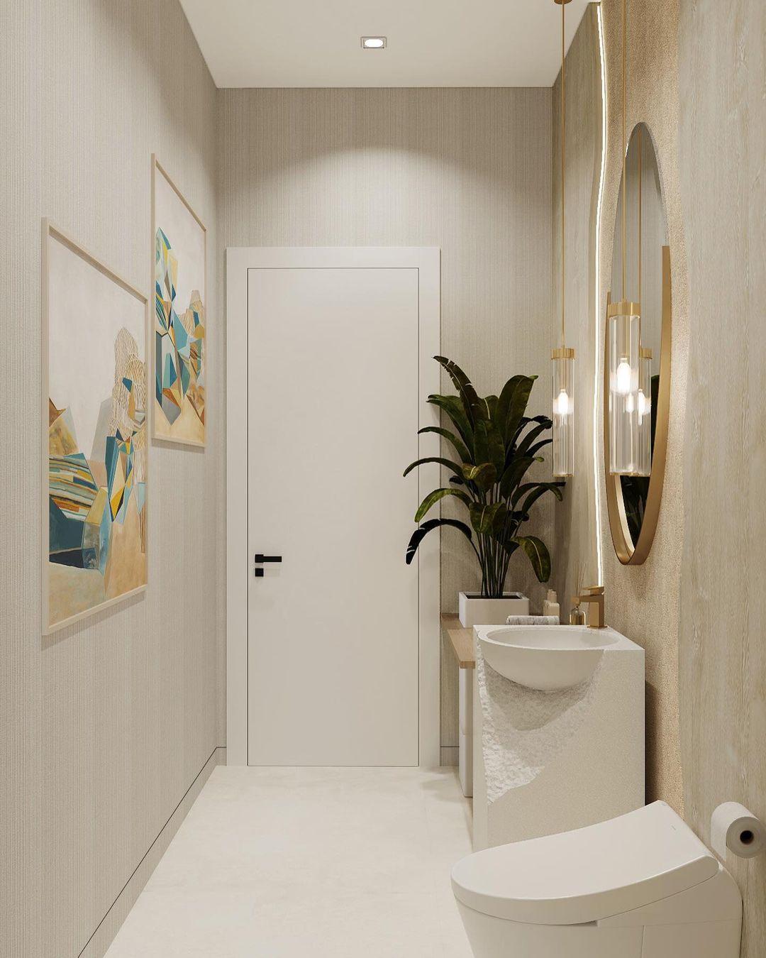 White Marble Modern Washbasin - Image 4