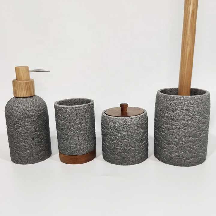 Bali Marble Bathroom Accessories Set