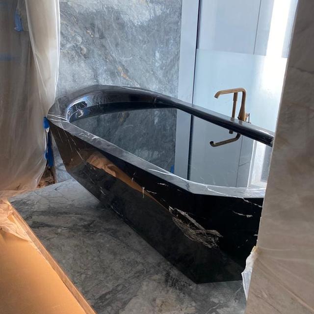 Bespoke Black Marble Bathtub