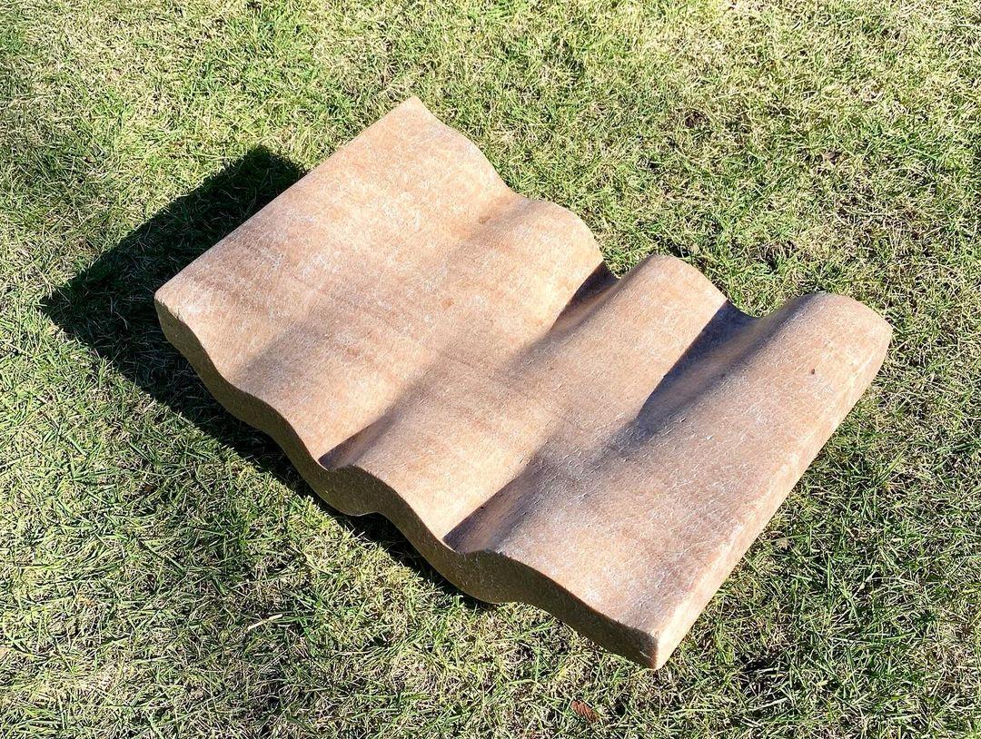 Sandstone Wave Sculpture - Image 2