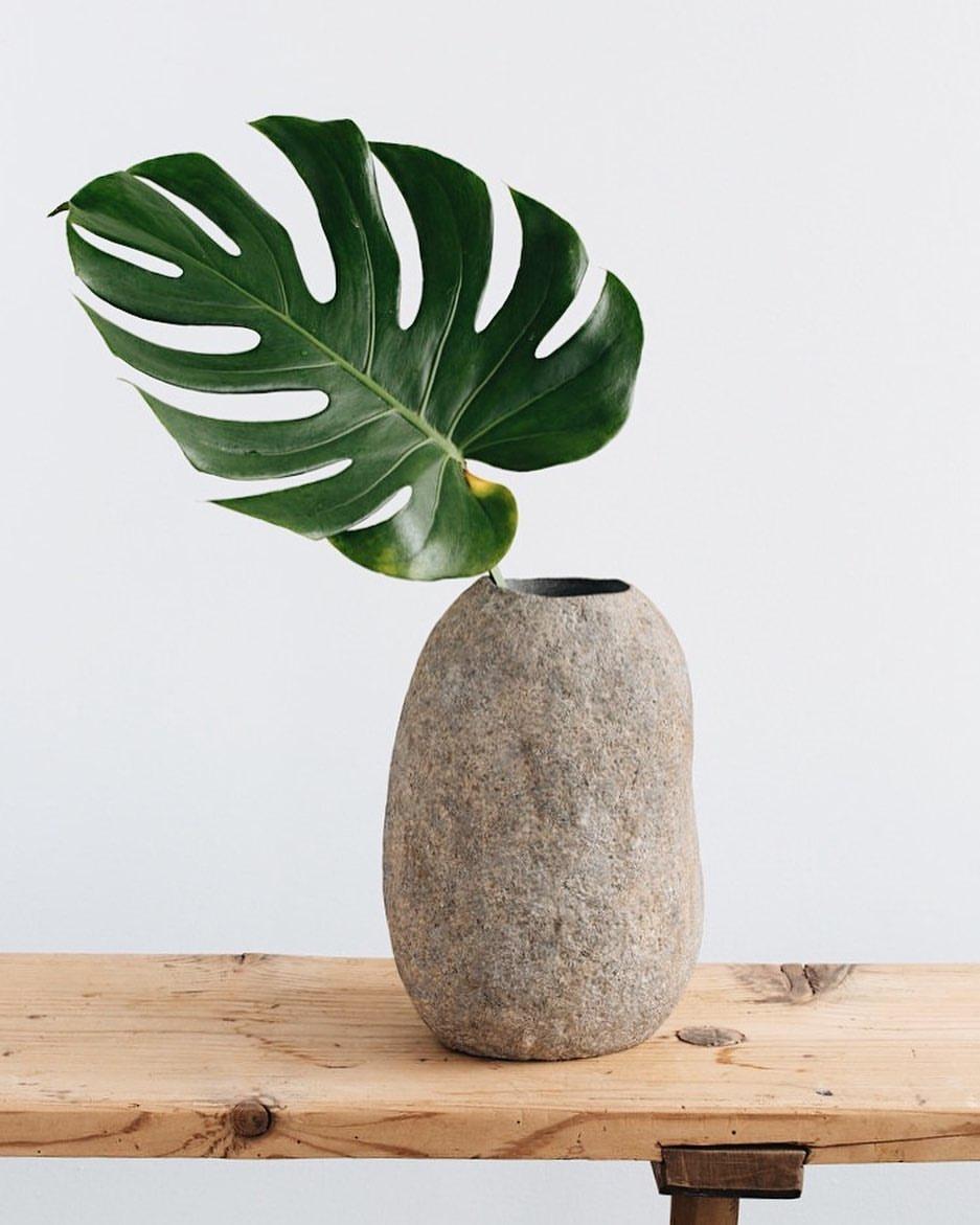 Natural Bali Stone Vase