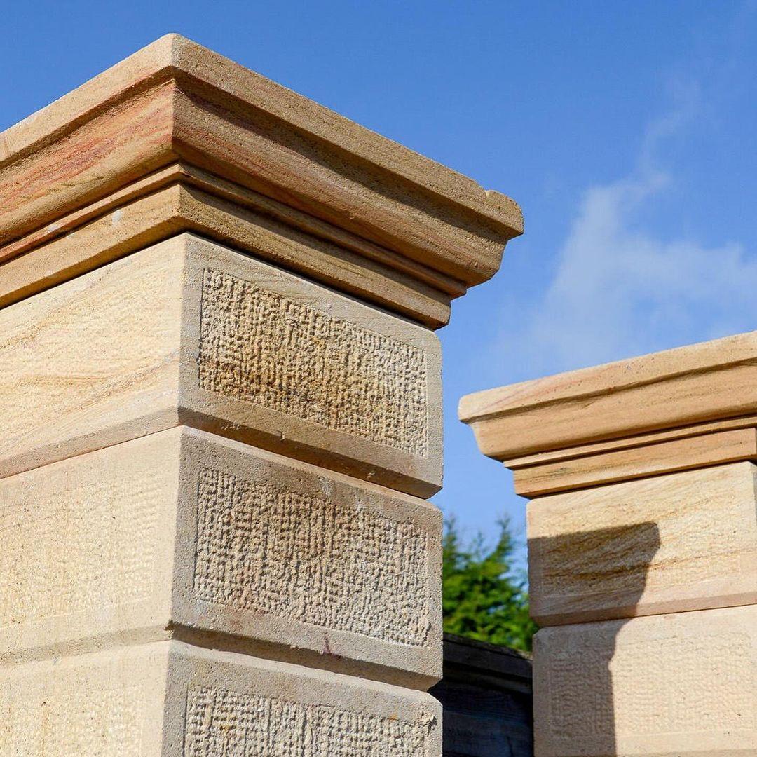 Textured Sandstone Pillars