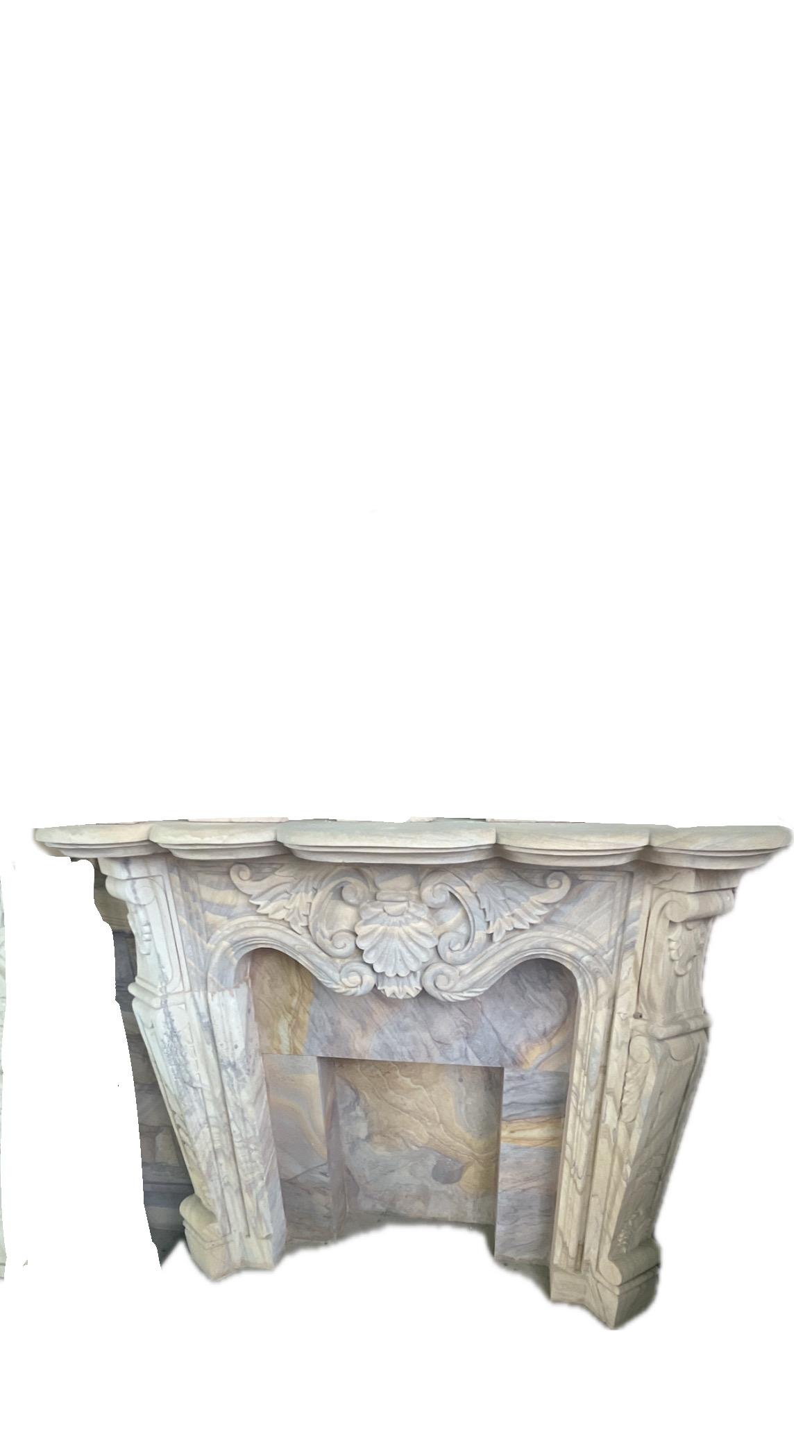 Sandstone Fireplace Mantel