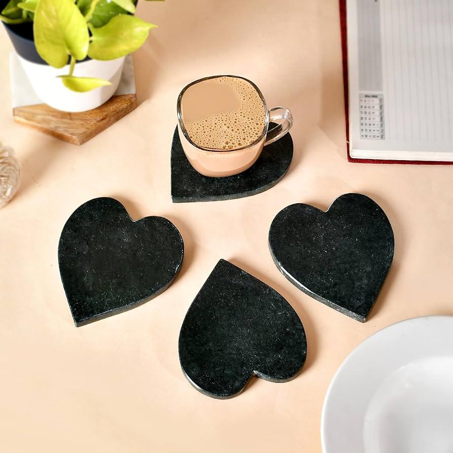 Beslana Stone Heart Coaster Set