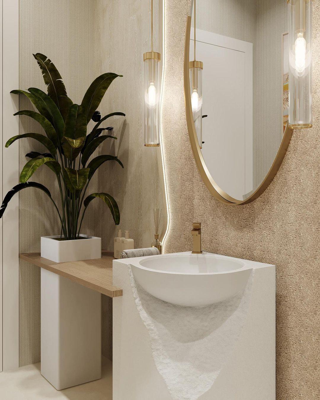 White Marble Modern Washbasin