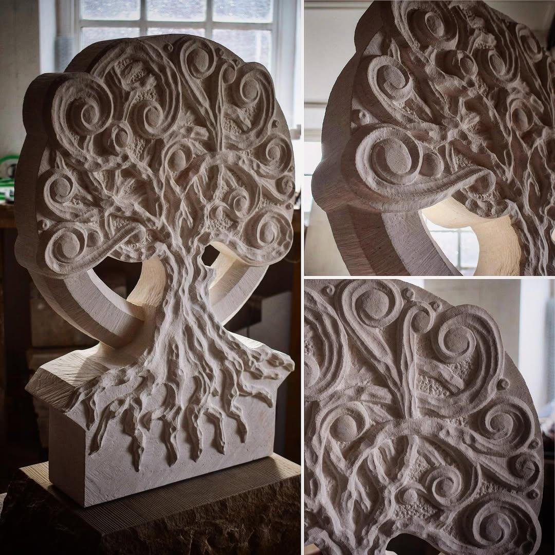 Sandstone Tree of Life Sculpture