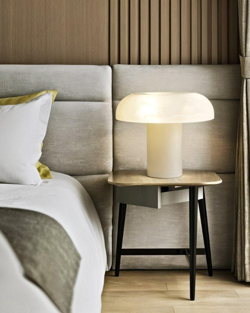 White Marble Modern Lamp - Image 2