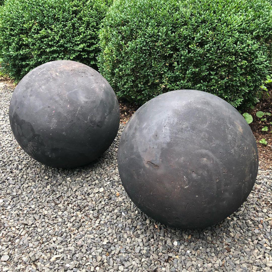 Beslana Stone Garden Sphere - Classic Pair