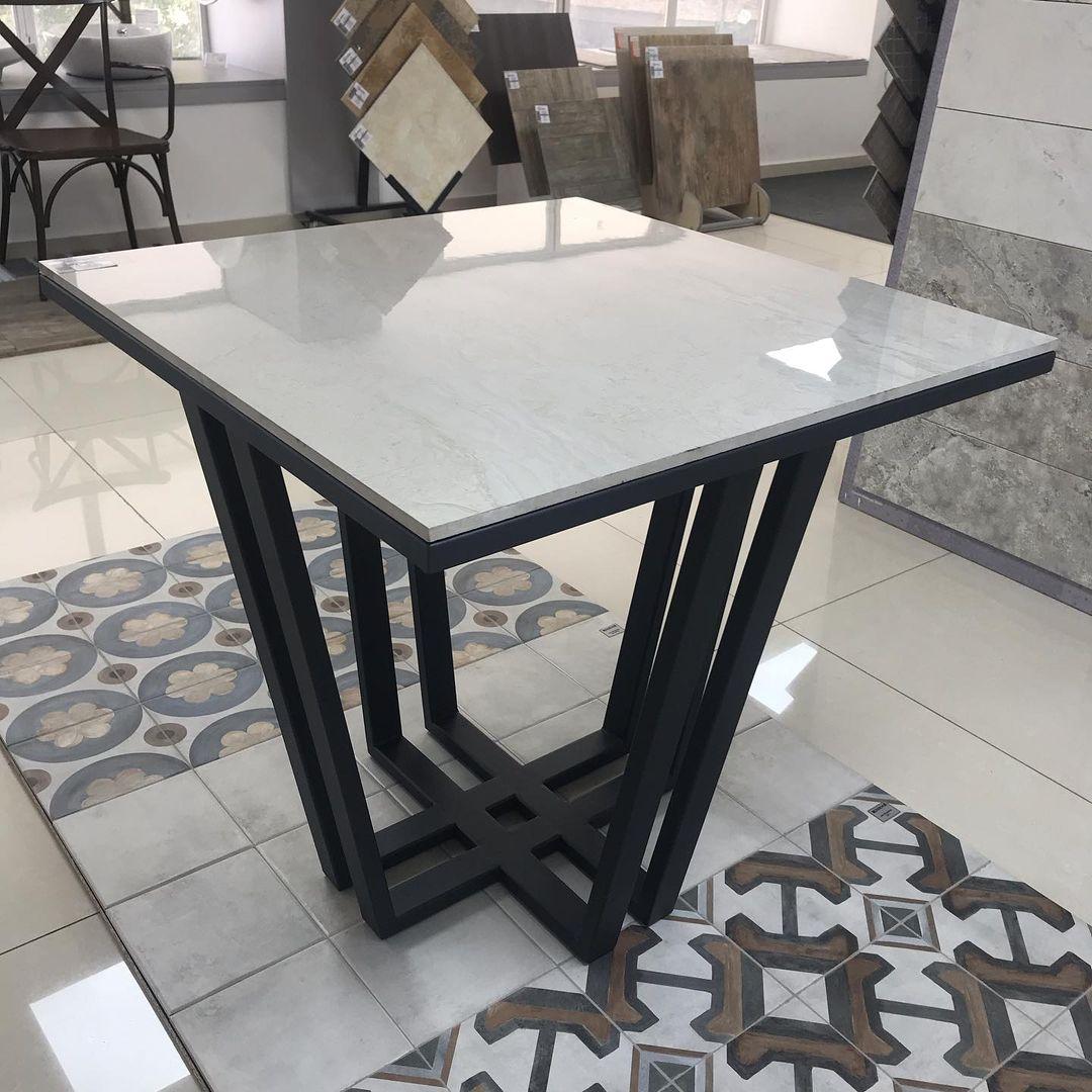Contemporary Marble Square Table