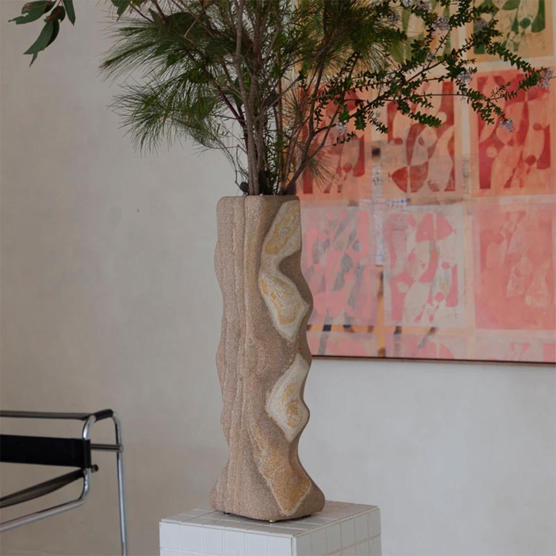 Sandstone Abstract Vase
