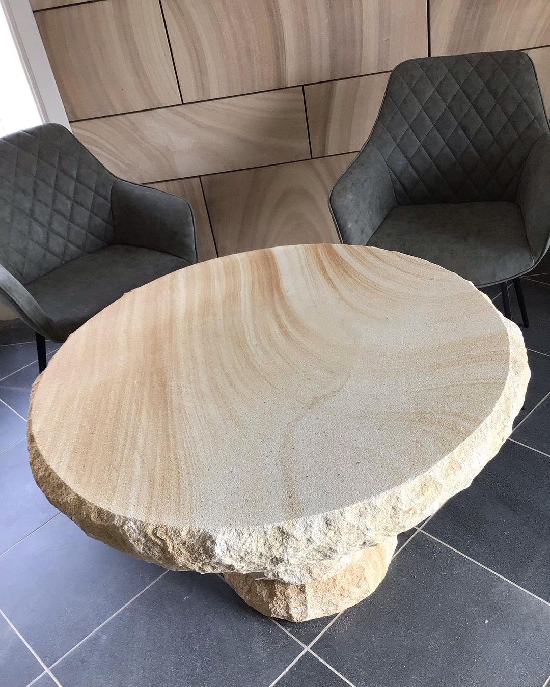 Sandstone Round Dining Table - Image 3