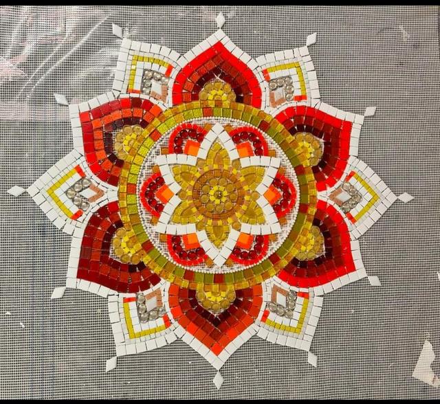 Radiant Mosaic Mandala Art