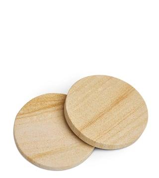 Sandstone Round Coaster Set