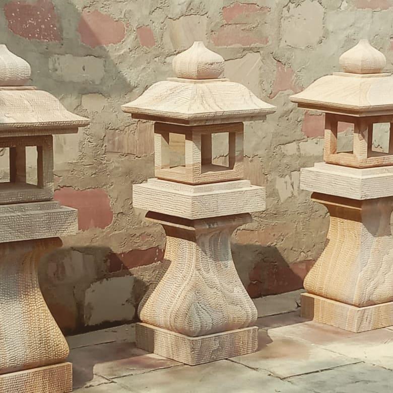 Sandstone Pagoda Lanterns