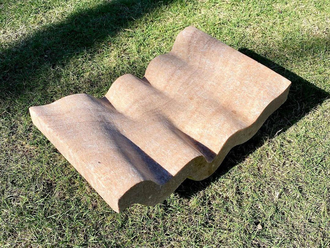 Sandstone Wave Sculpture - Image 3