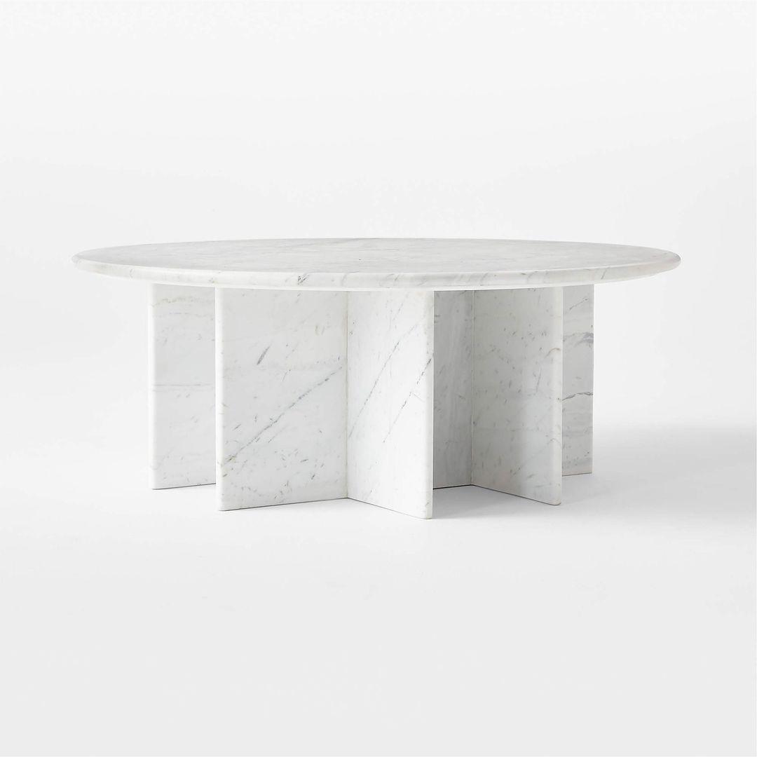 White Marble Round Dining Table