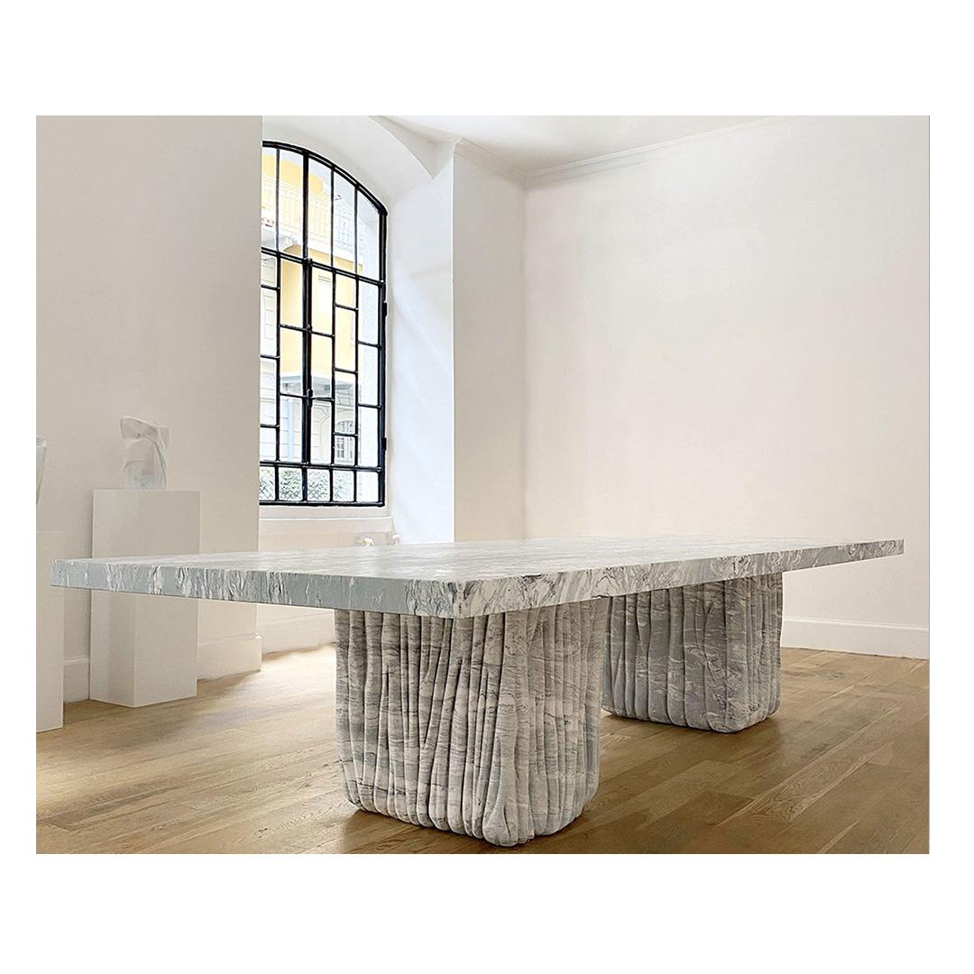 Modern Sculptural Marble Table