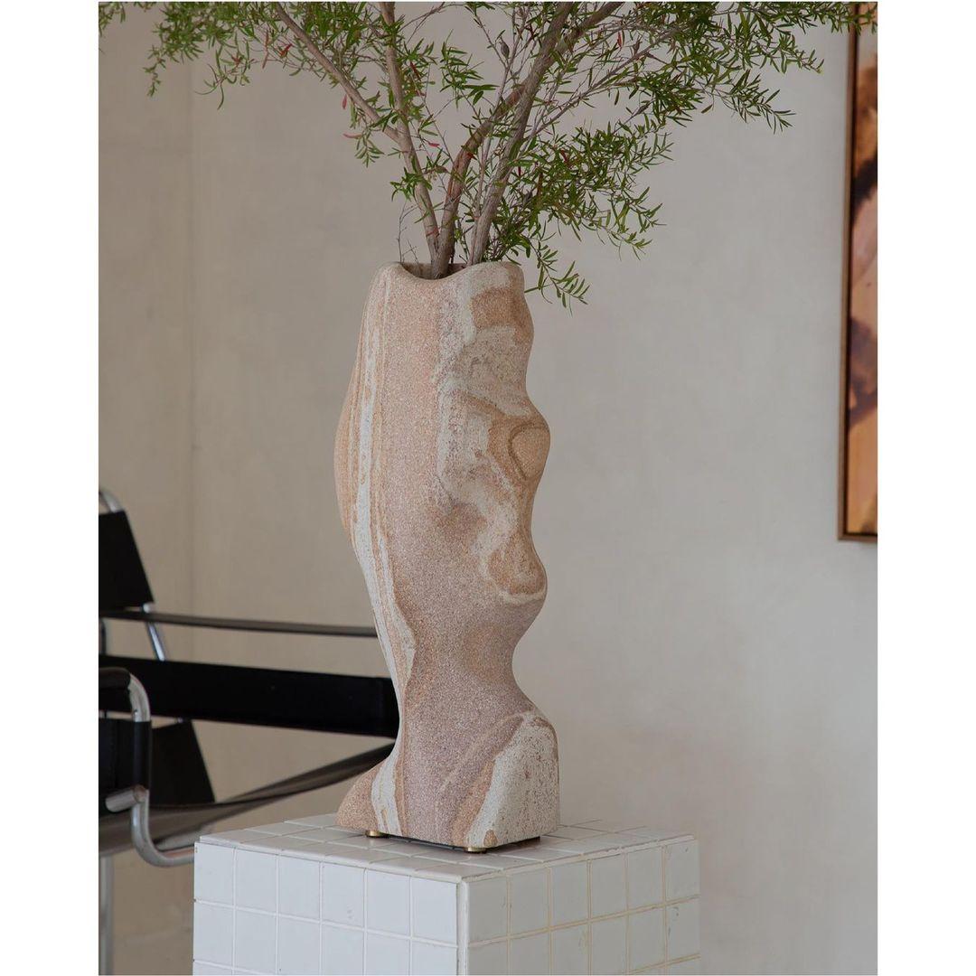 Sandstone Sculptural Vase