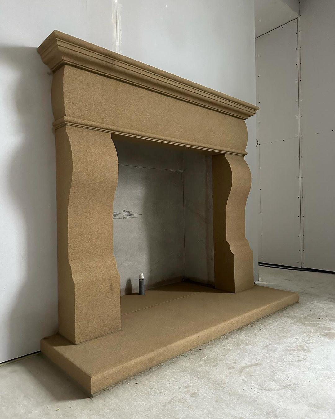 Sandstone Fireplace Mantel - Image 2