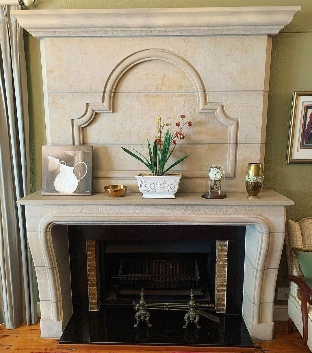 Sandstone Fireplace