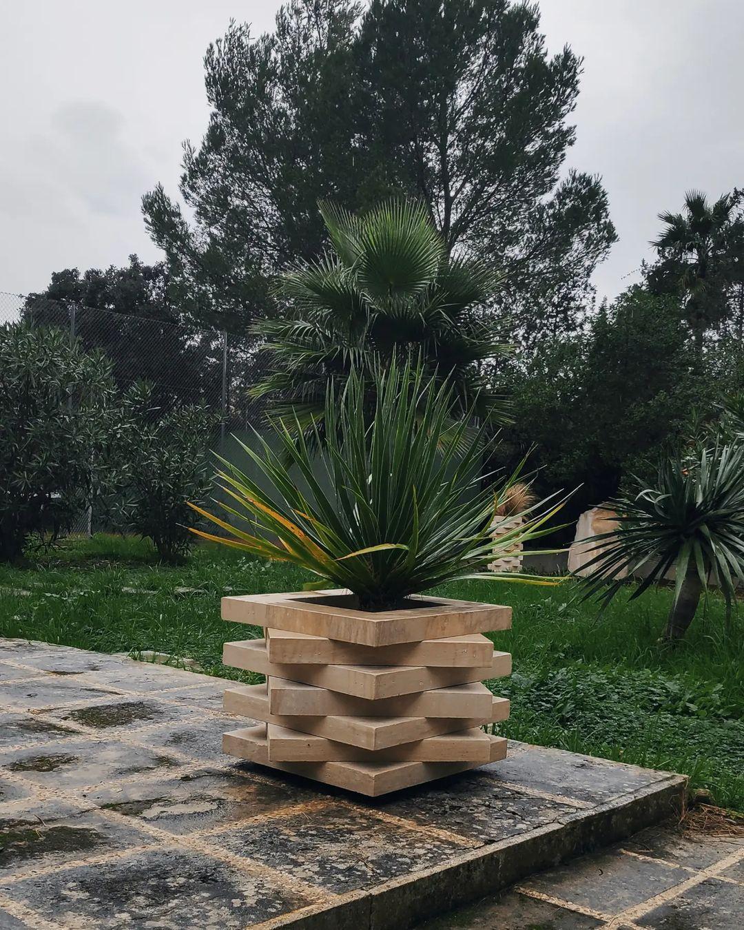 Modern Sandstone Planter