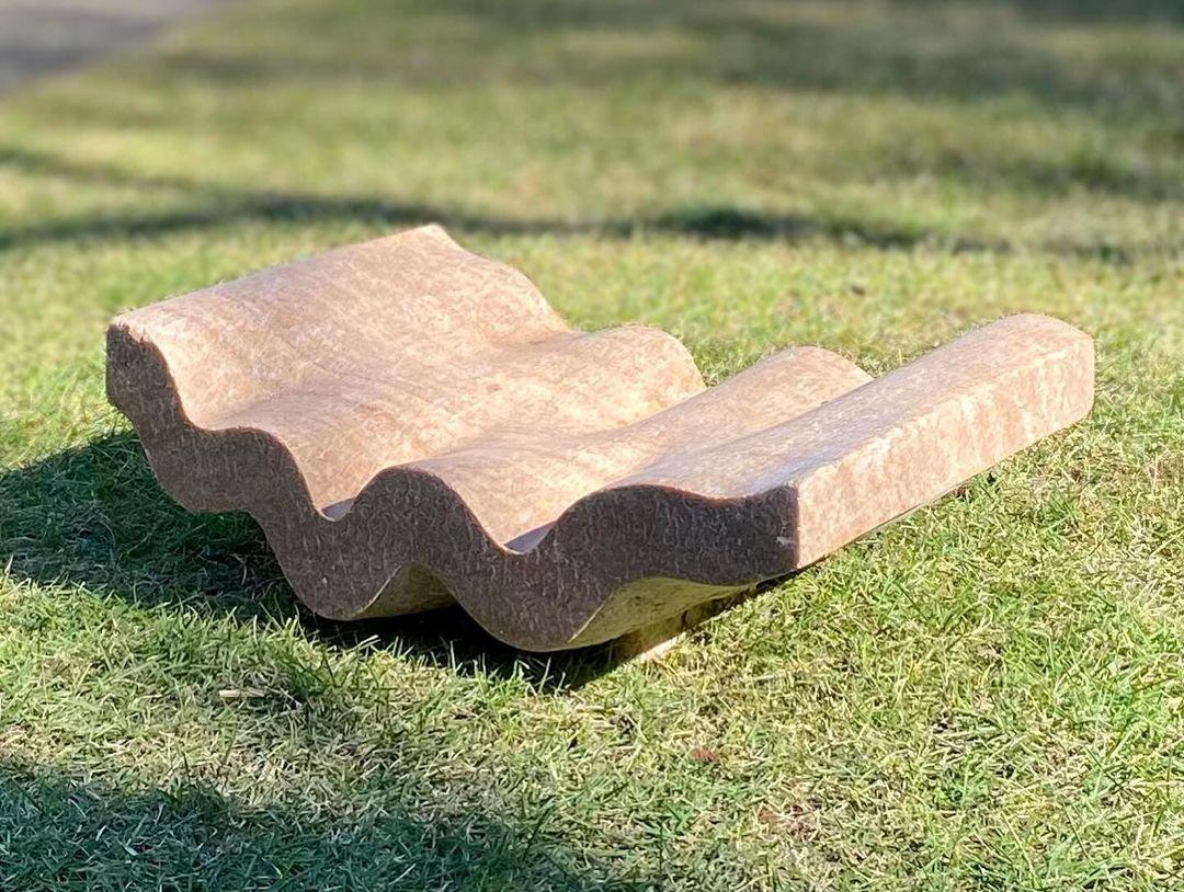 Sandstone Wave Sculpture - Image 4