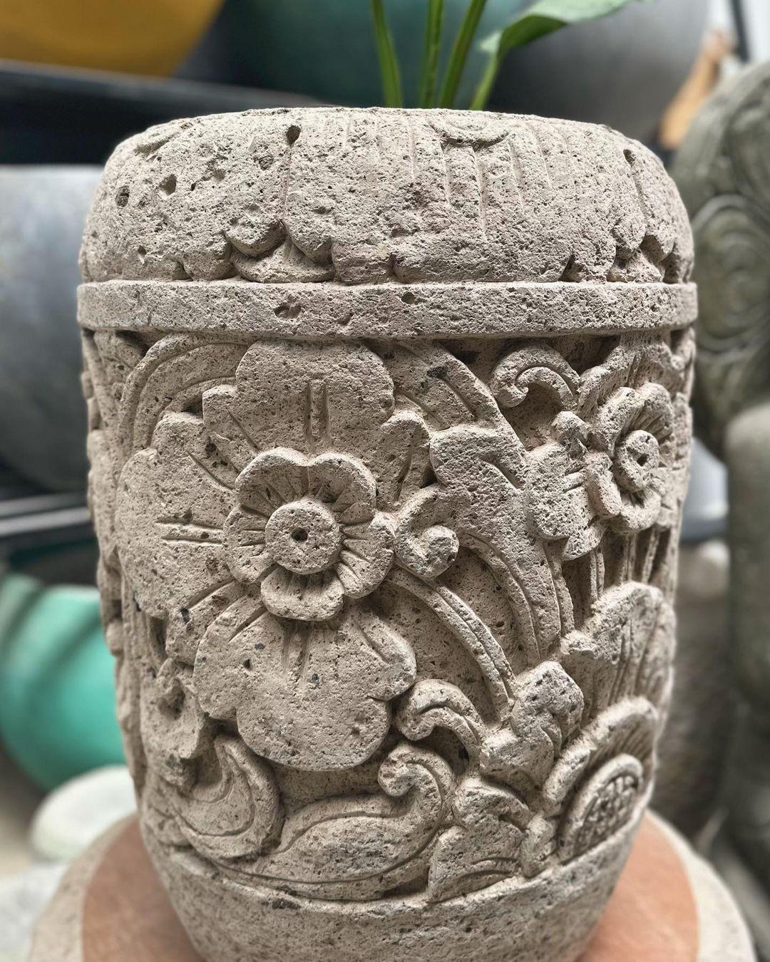Bali Stone Planter - Image 2