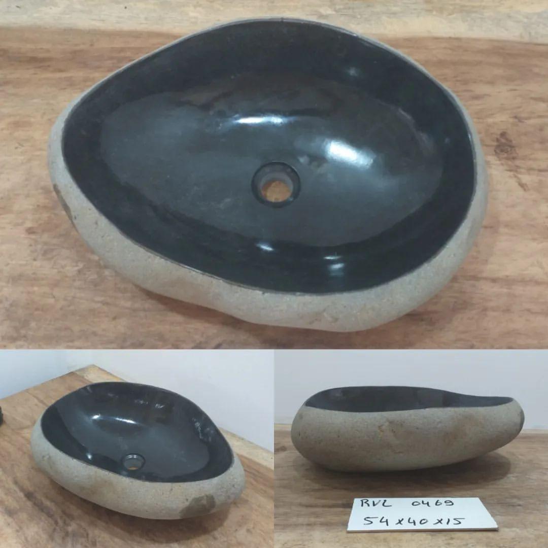 Basalt Stone Oval Washbasin