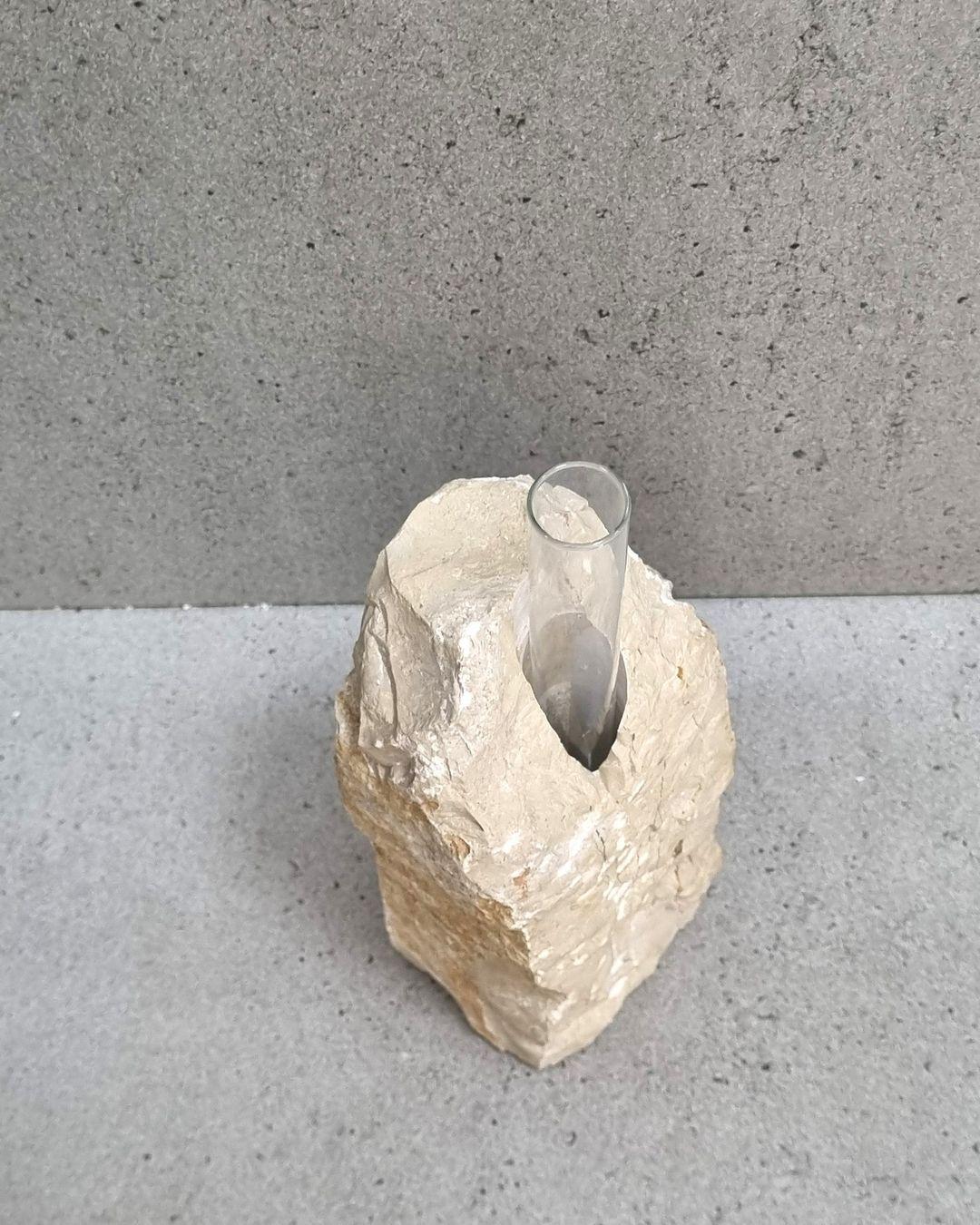 Rustic Sandstone Vase - Image 2