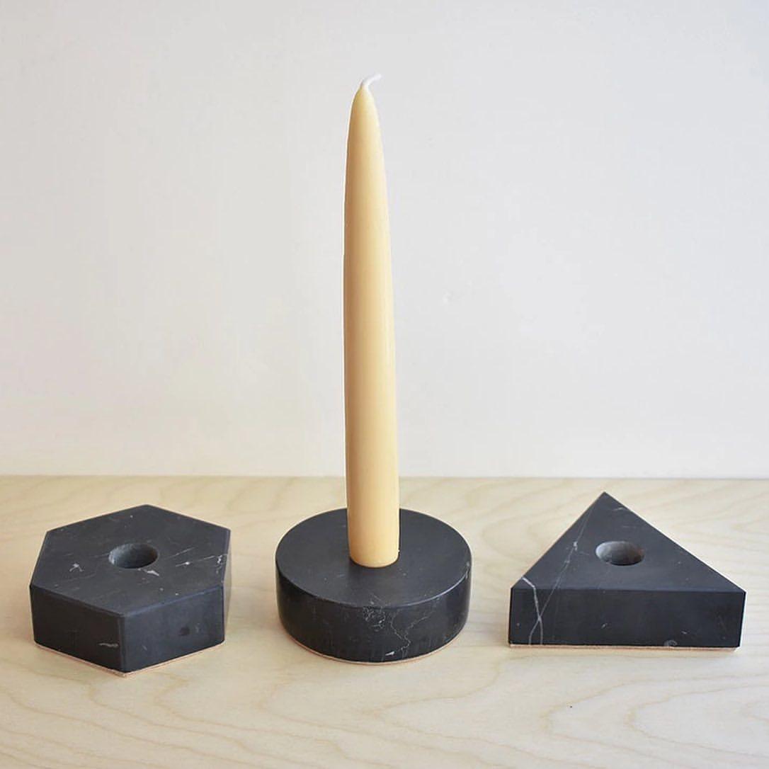 Beslana Marble Candle Holders
