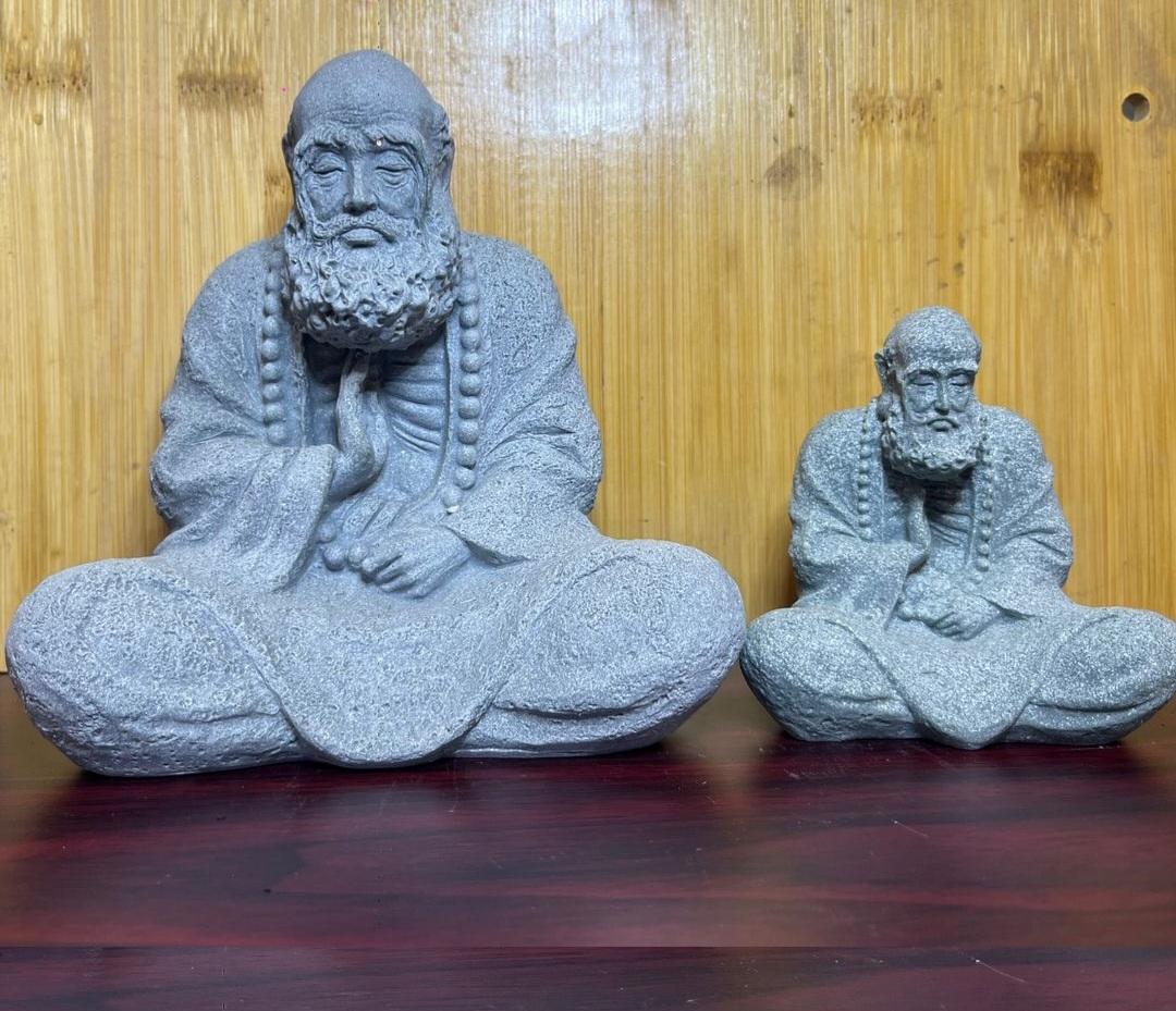 Bali Marble Monk Statues