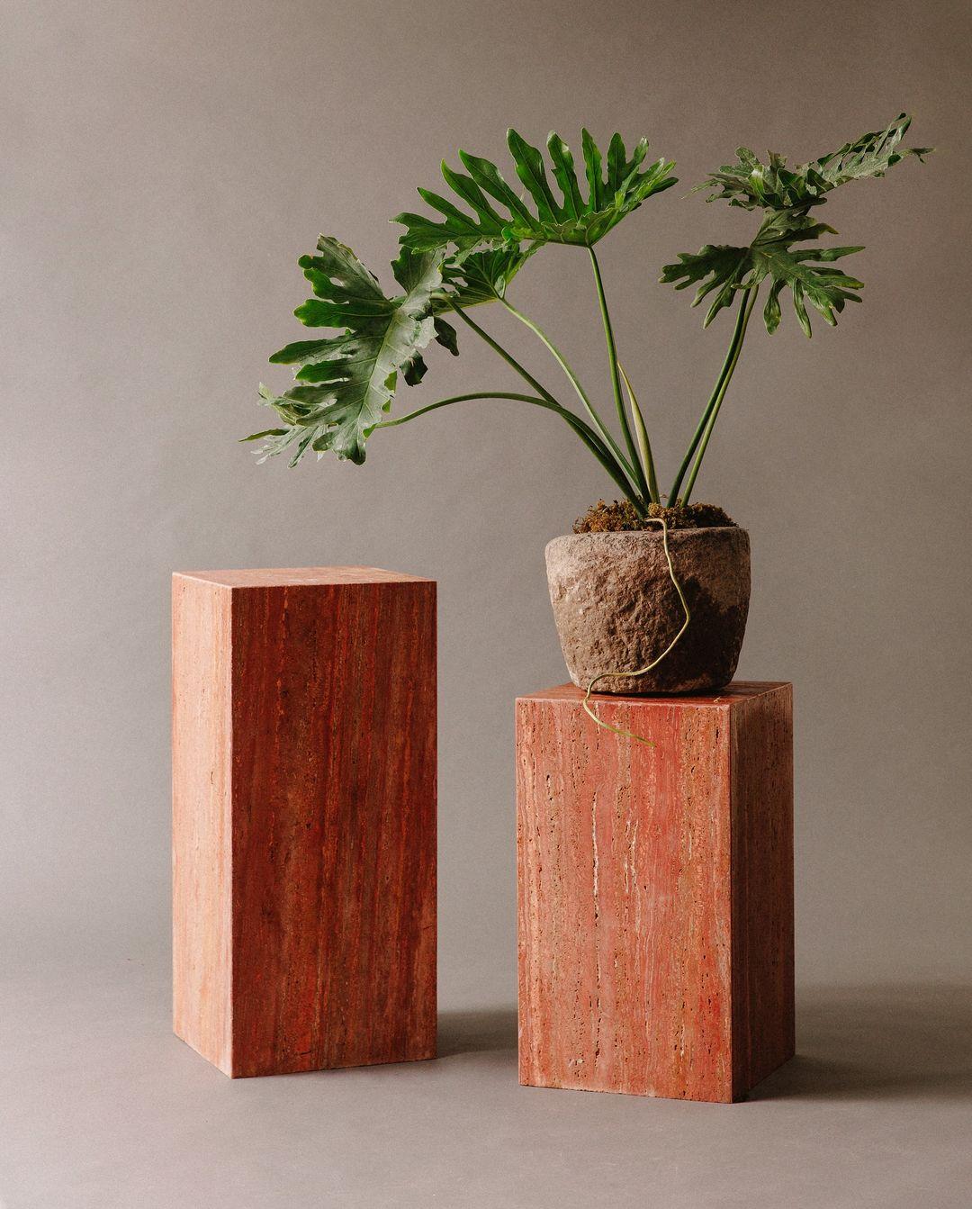 Natural Textured Sandstone Planter Set - Image 2