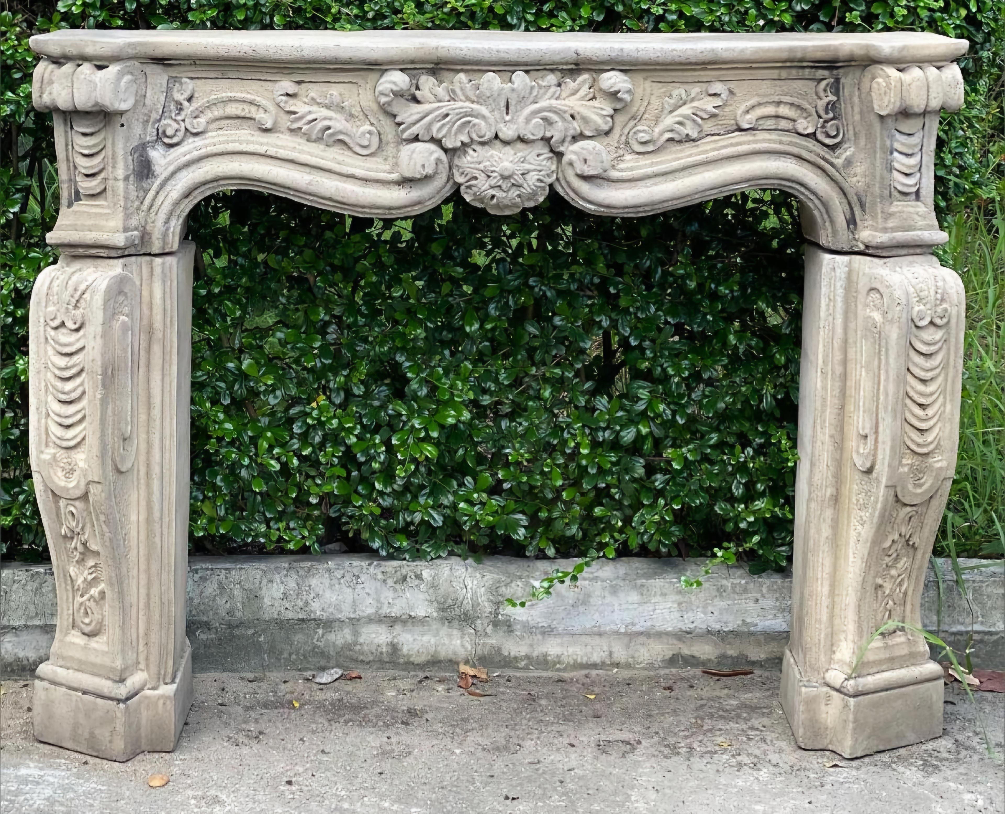 Sandstone Fireplace Mantel