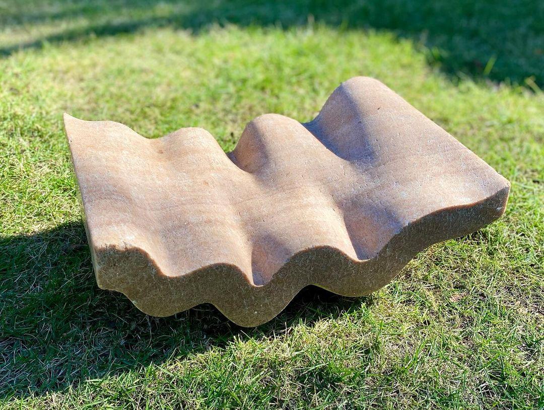 Sandstone Wave Sculpture