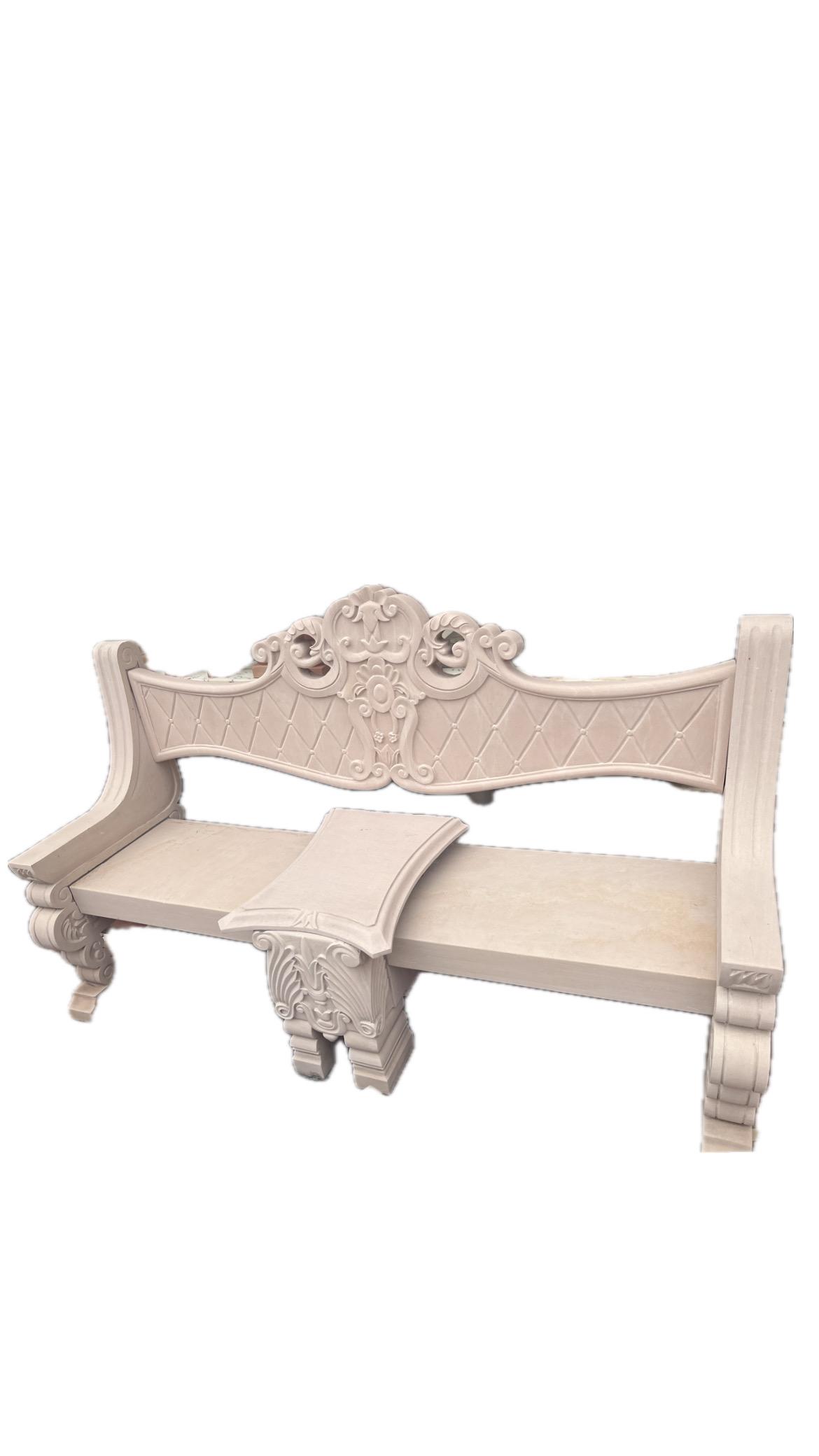 Sandstone Ornate Bench