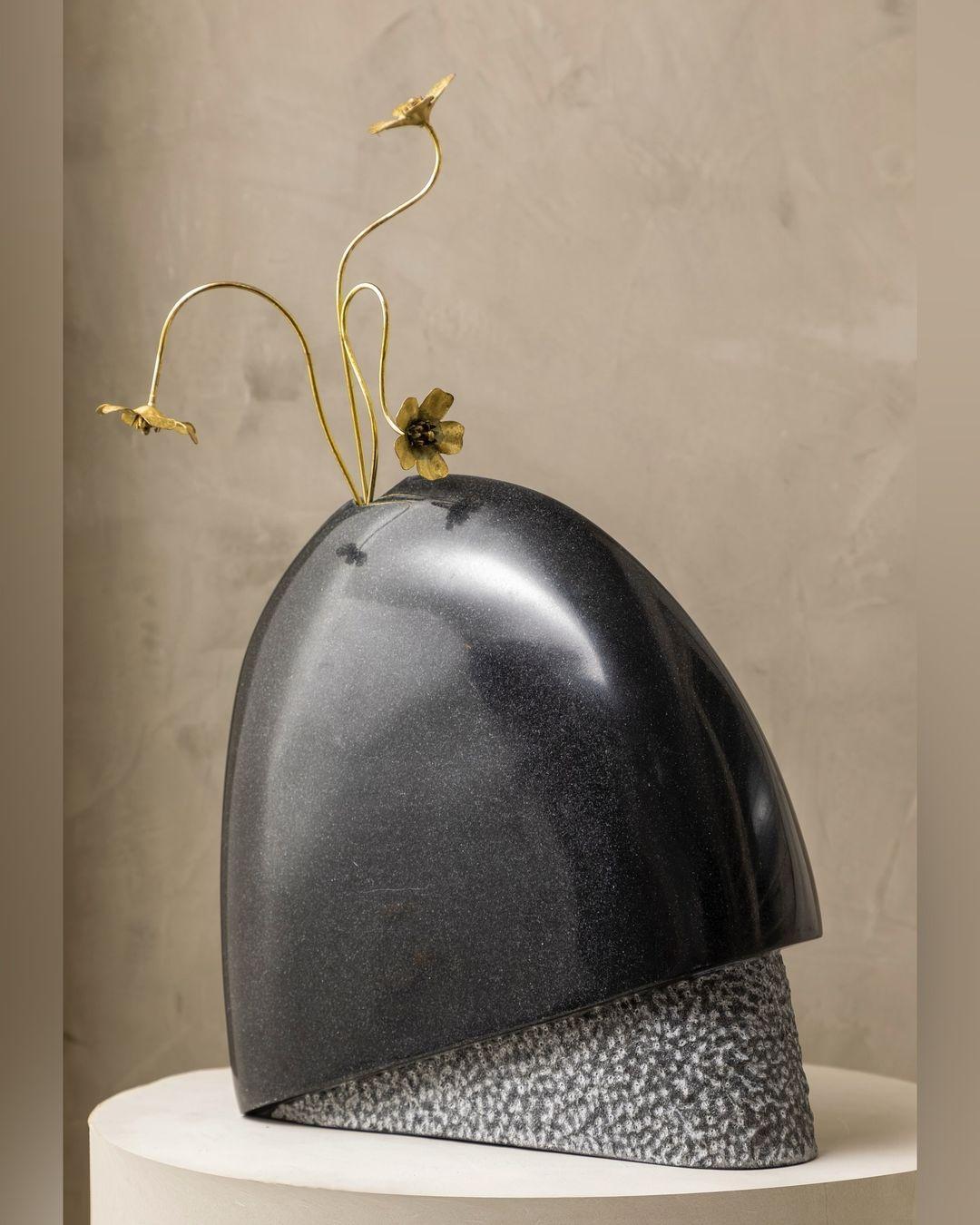 Sculptural Beslana Marble Vase