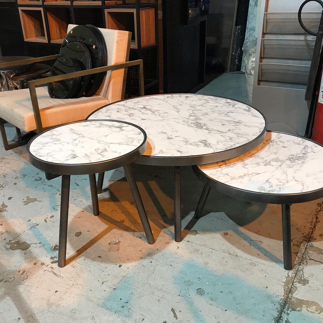 Set of Nesting Marble Tables